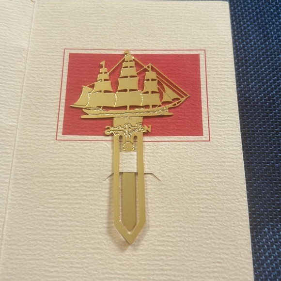 Vtg Tall Ship Bookmark by Weathervanes Over America - Picture 2 of 11